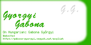 gyorgyi gabona business card